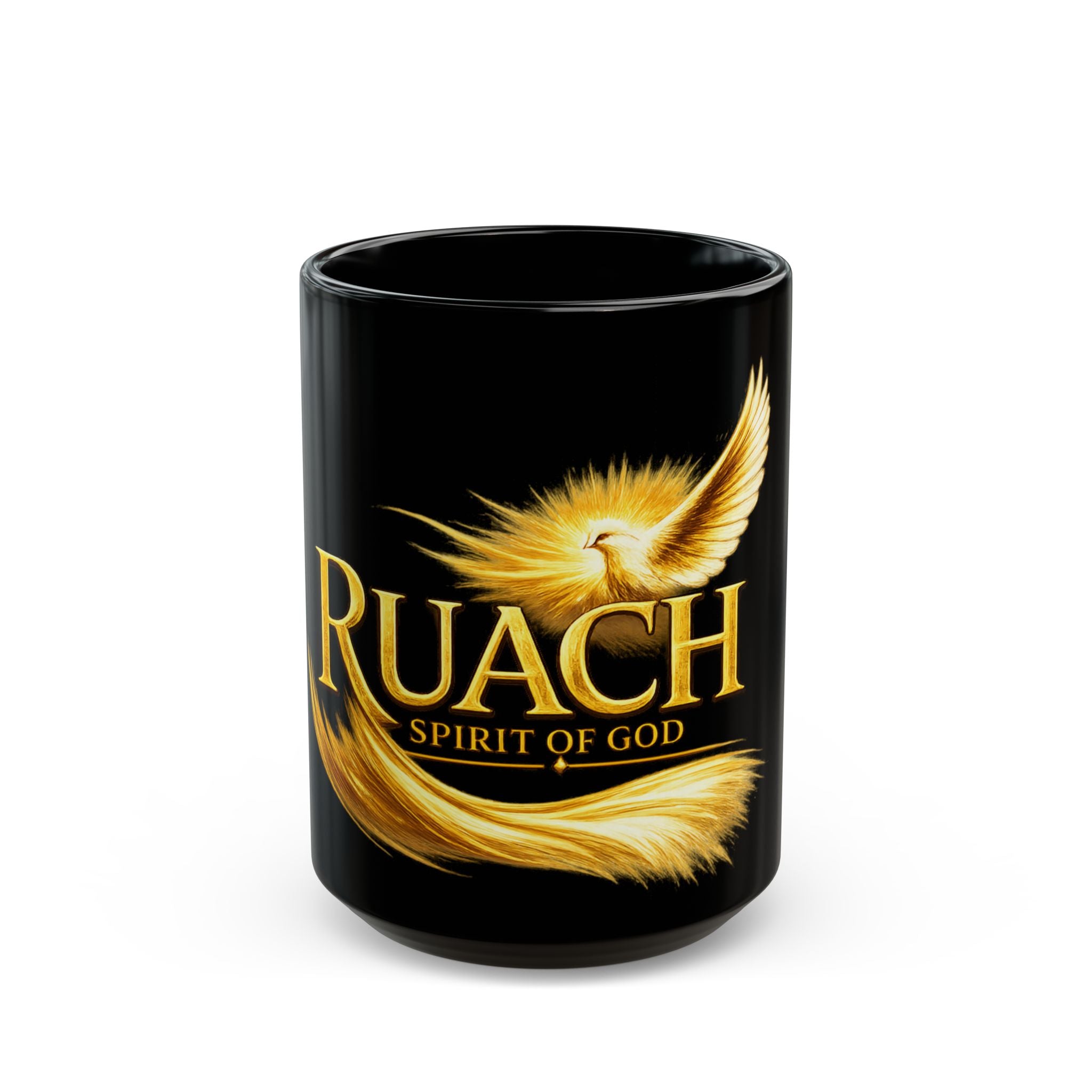 Faith Dove Mug — "Ruach" Spiritual Coffee Cup (11oz & 15oz)
