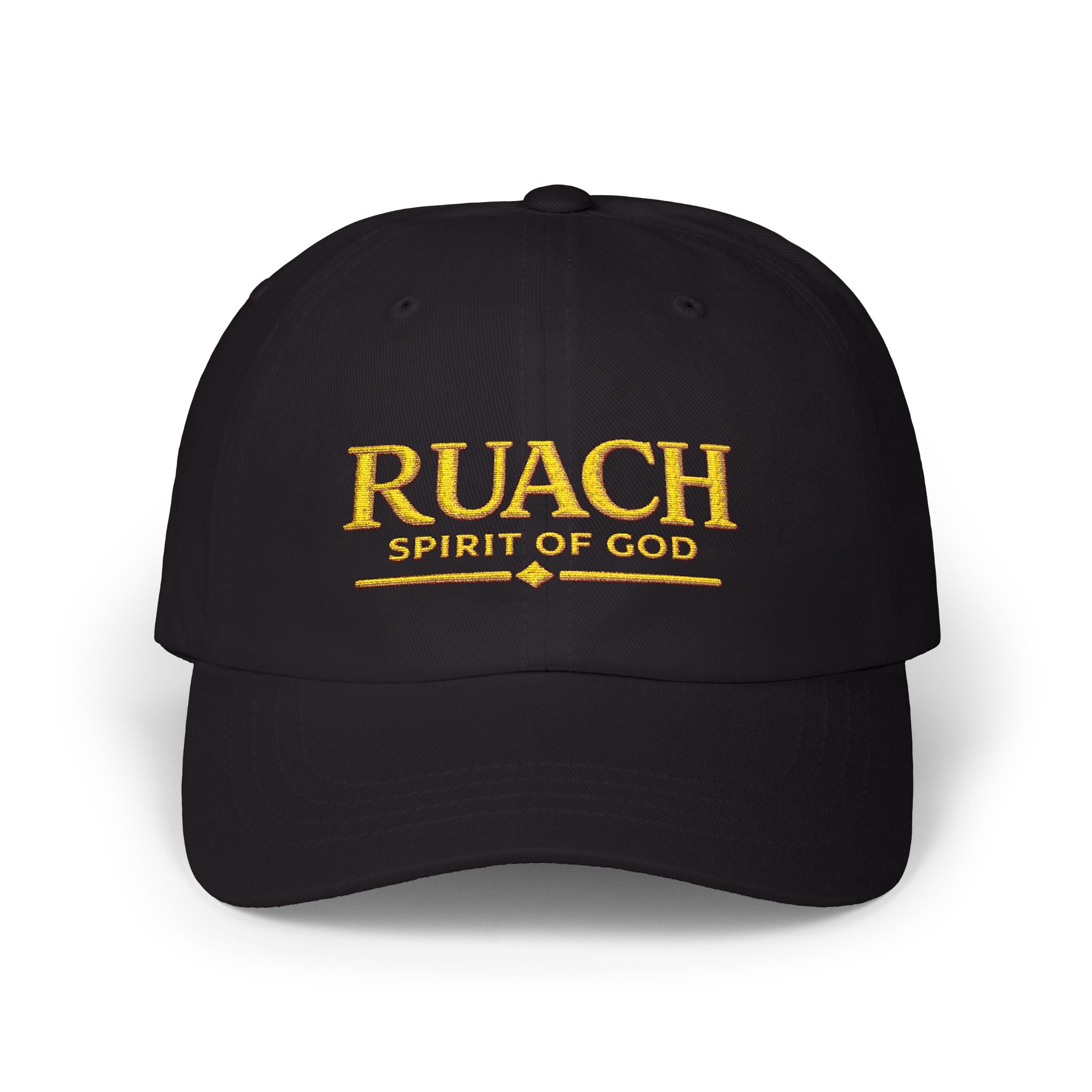 Ruach 'Spirit of God' Classic Dad Cap – Embroidered White Baseball Hat