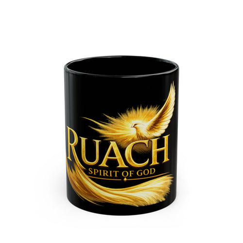 Faith Dove Mug — "Ruach" Spiritual Coffee Cup (11oz & 15oz)